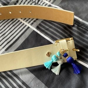 Kate Spade white belt